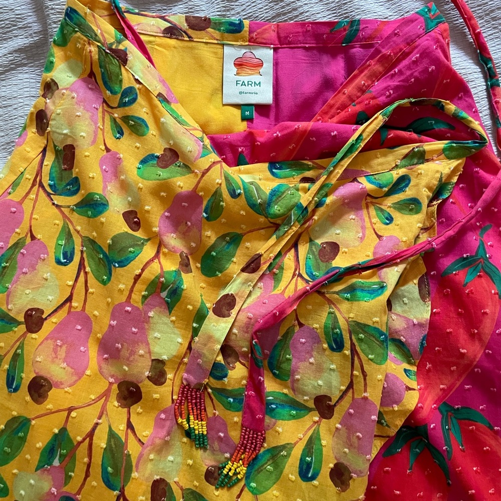 FARM Rio Split Wrap Skirt- Festival, party, dance!
